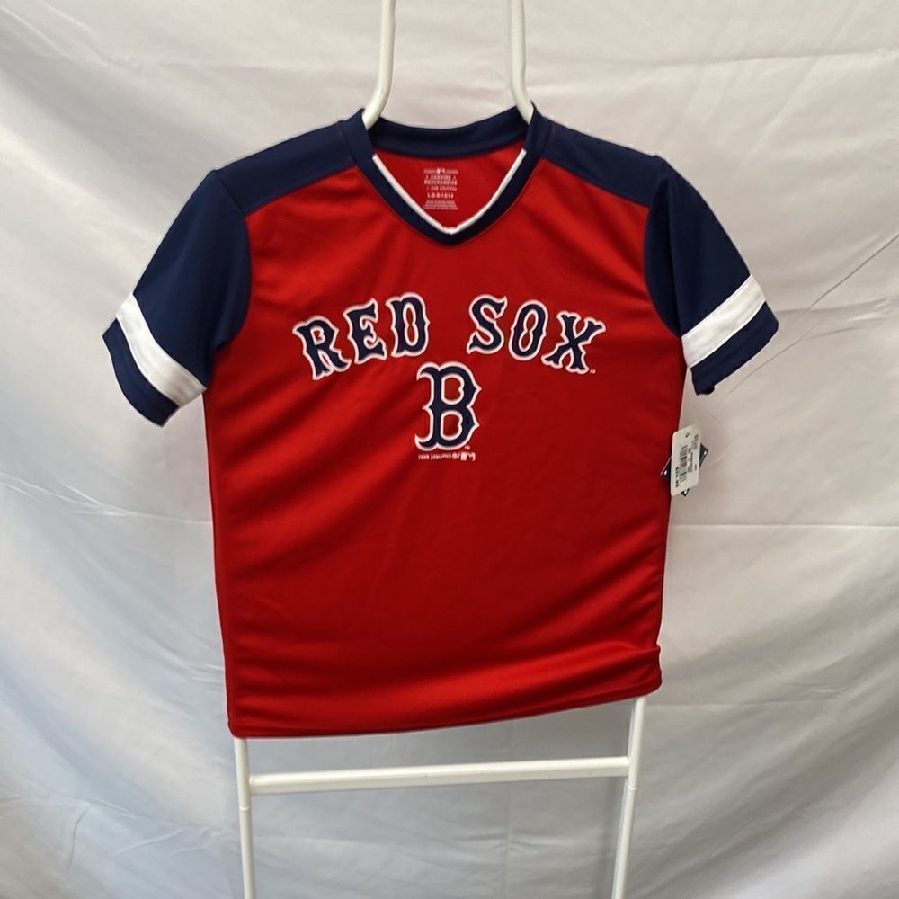 Boys Boston Red Sox shirt size L new - Picture 2 of 10